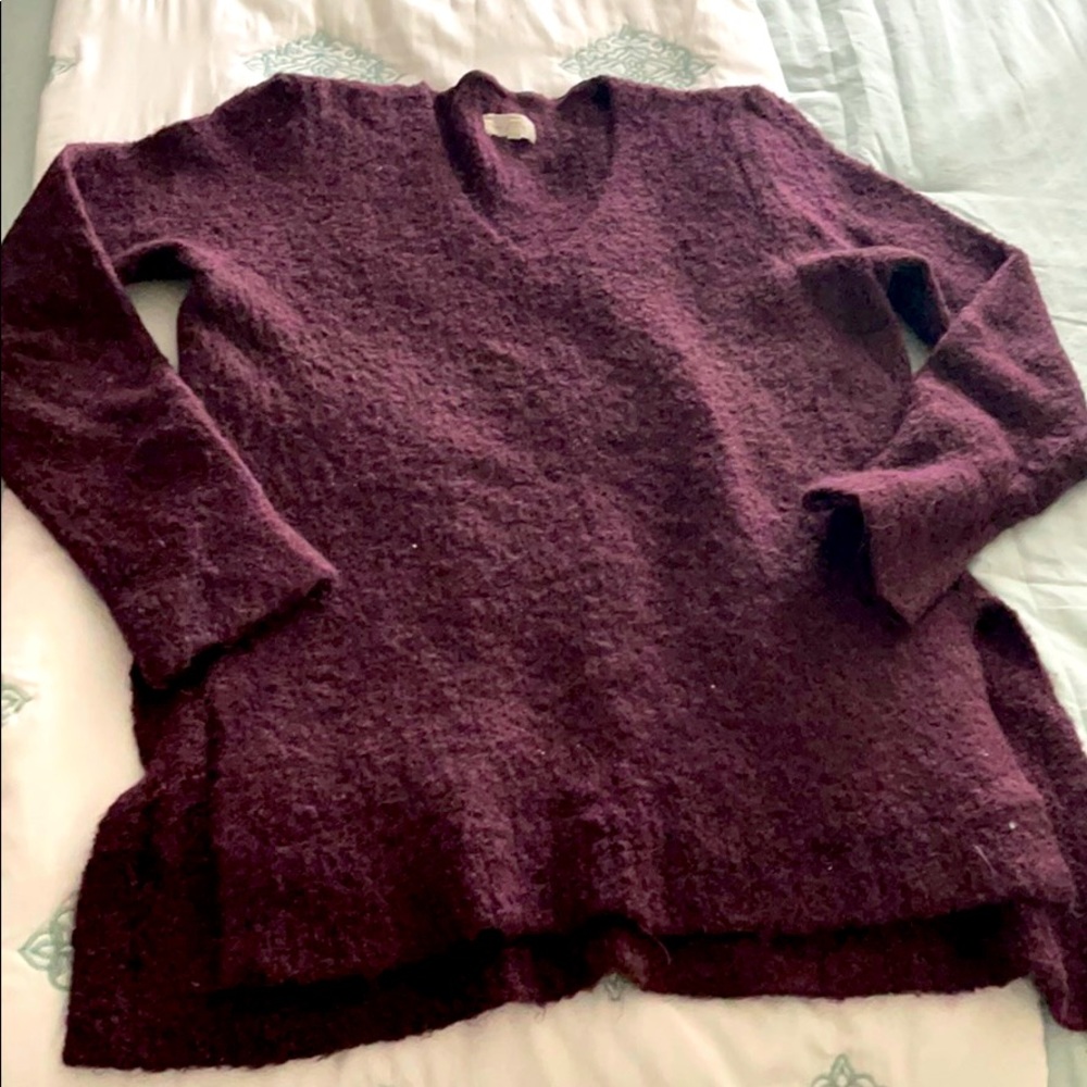 Lou & Grey Boucle V Neck Tunic Size L